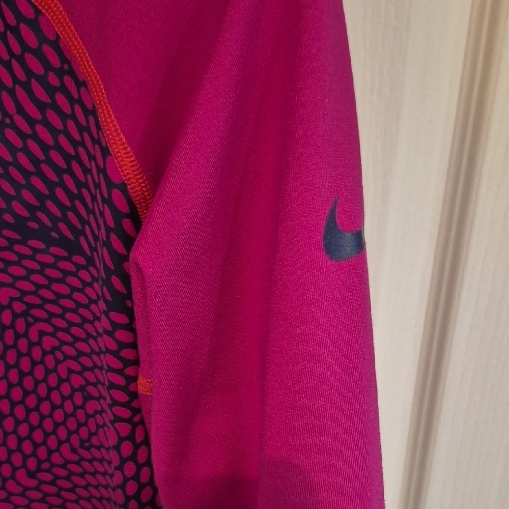 Nike Pro Dry Fit Pink And Purple Half-Zip Pullover - Picture 6 of 10